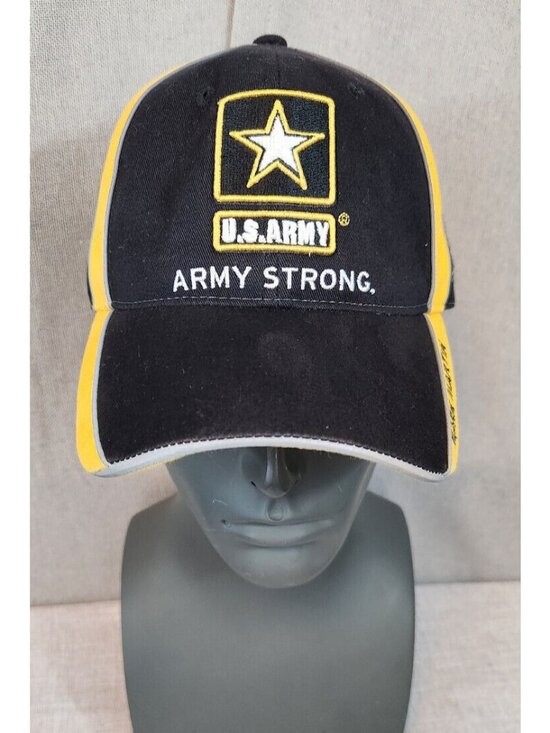 Checkered Flag Sports Other - Black & Yellow Mark Martin #8 NASCAR Racing US Army Earnhardt Brand CFS Cap Hat
